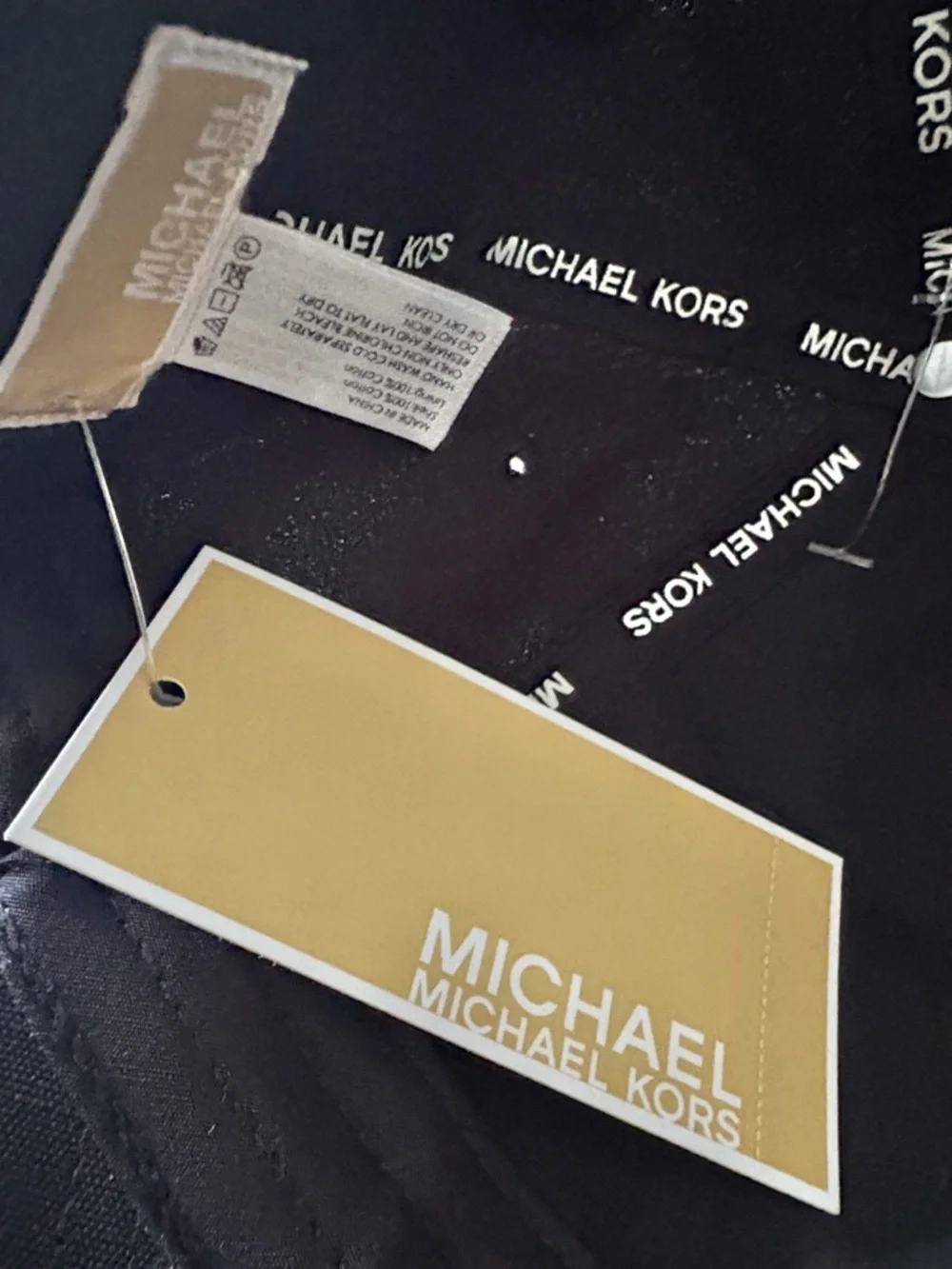 MICHAEL KORS Black Logo-Trim Adjustable Baseball Cap